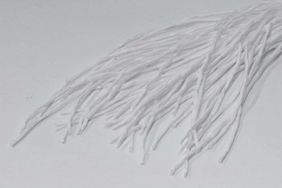 Seidenschnur 10 Stück, Pongé 5 - naturweiß 100 cm lang