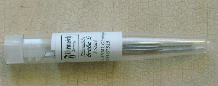 Filznadeln - Größe 5, Stern-Oberflächennadel, sehr fein,  3 Stück/Packung