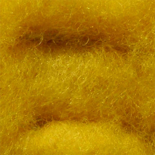 Merinowolle (bunt) - sonnengelb extra fein im Vlies