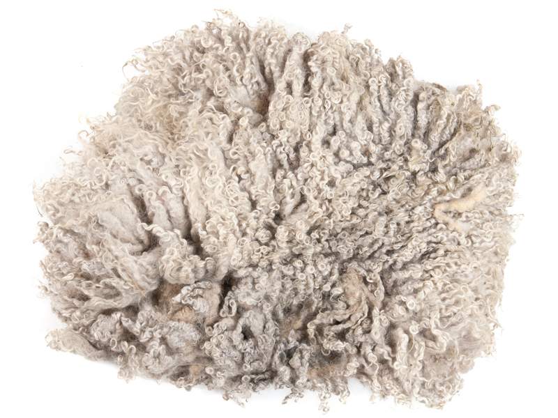 Toupetlocken - naturweiß mittelfein 1 kg (ungewaschen)