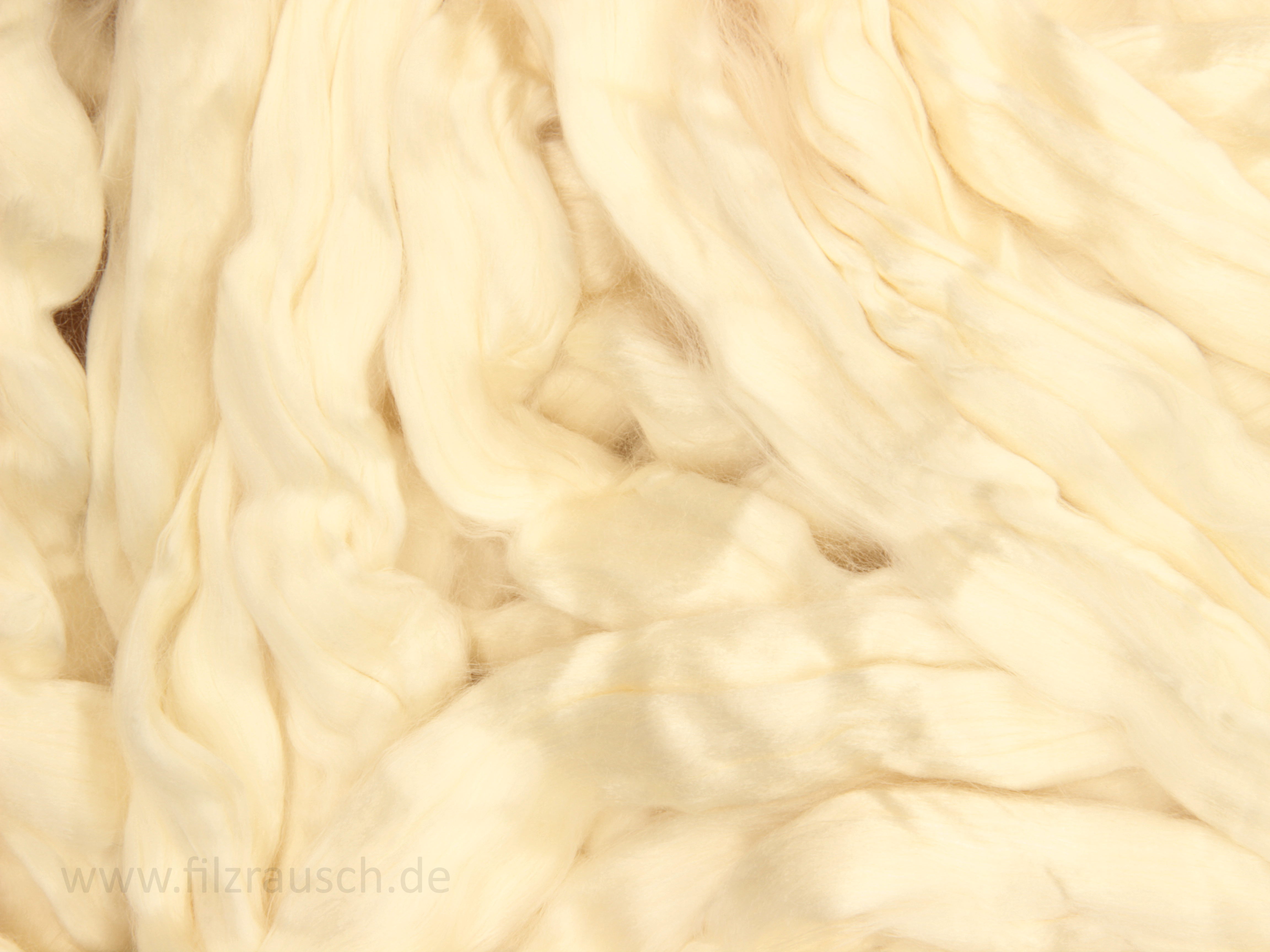 Milchfaser- (Milchseide-Milchproteinfaser) - milchweiß im Band