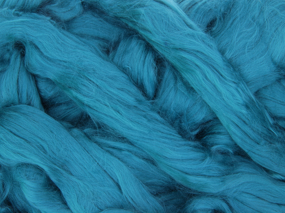 Baumwolle, ägaistürkis sehr fein im Band