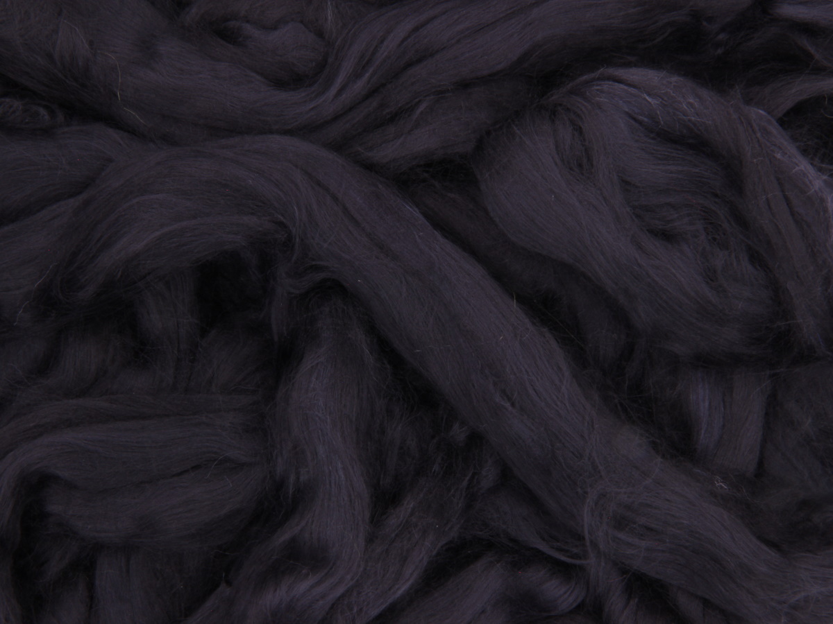 Baumwolle, lavasteinschwarz sehr fein im Band