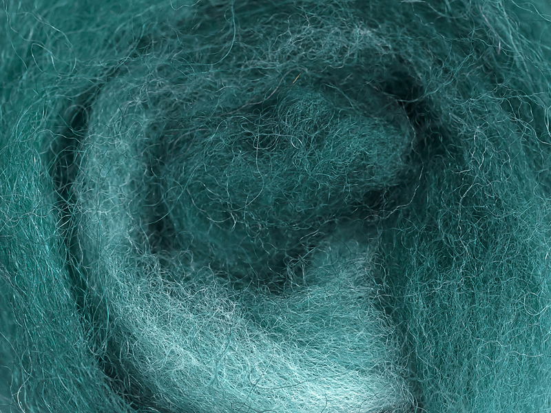 Filzrausch Farbpulver WOSEPO Grünes Türkis