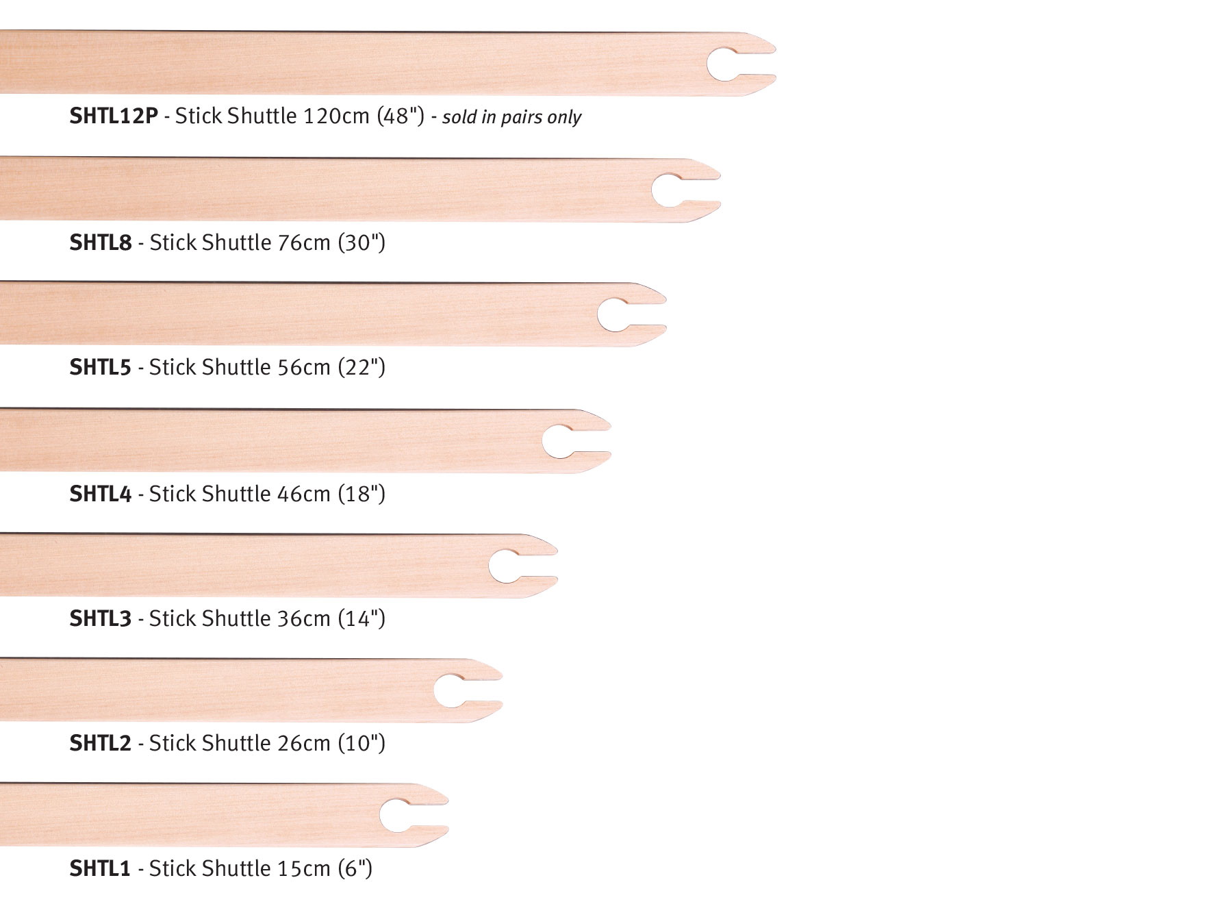 Ashford Webschiffchen SHTL unlackiert