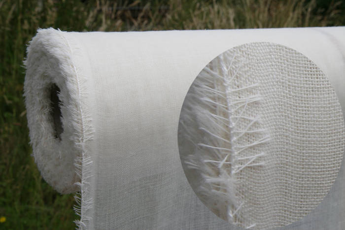 180g/m Wollmousseline / Etamine de Laine - spargelweiß 150 cm breit pro 1Meter