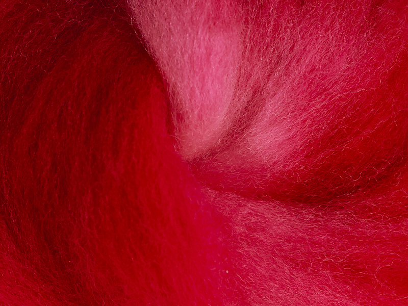 Filzrausch Farbpulver WOSEPO Warmes Rot