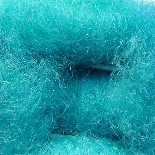 Merinowolle (bunt) - türkis hell extra fein im Vlies