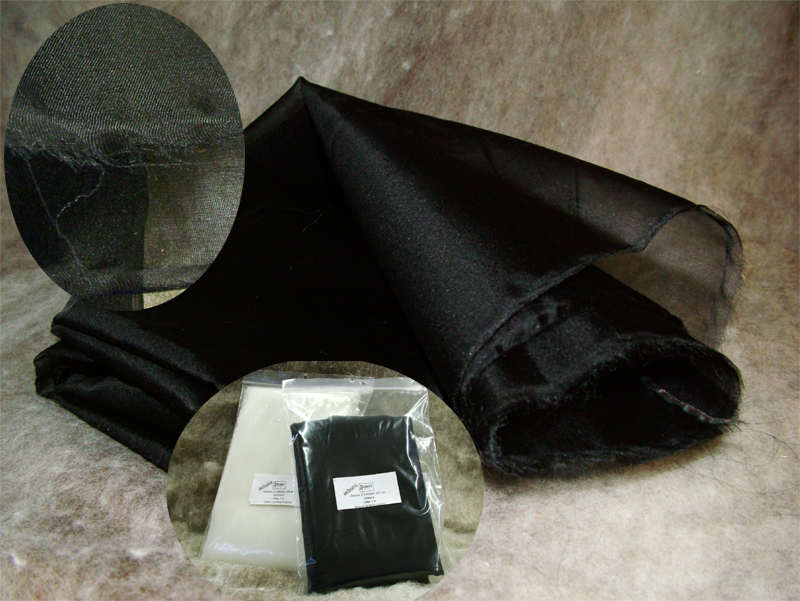 Organza 5,5 - schwarz 105 cm breit pro 1 Meter