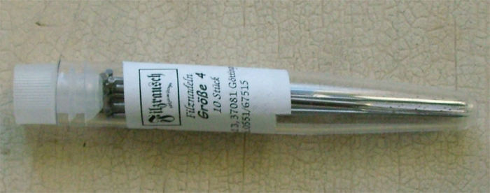 Filznadeln - Größe 4, mittel, 10 Stück/Packung