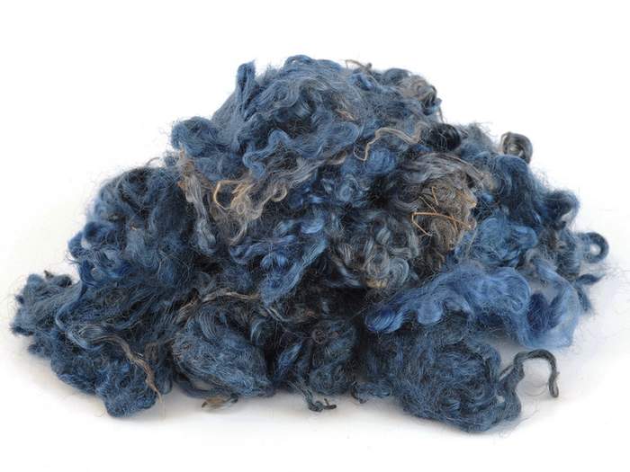 Skan. Wolllocken - hellblau mittelfein