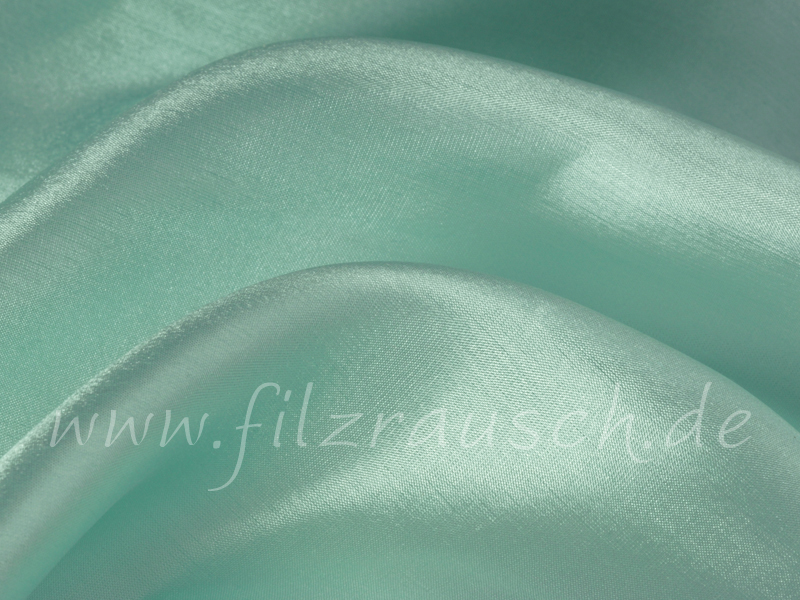 Pongé 5 - pastellmint 90 cm breit pro 1 Meter