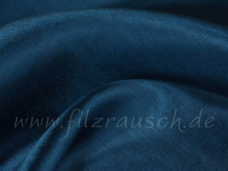 Restposten - Pongé 5 - dunkelpetrol 90 cm breit pro 1 Meter