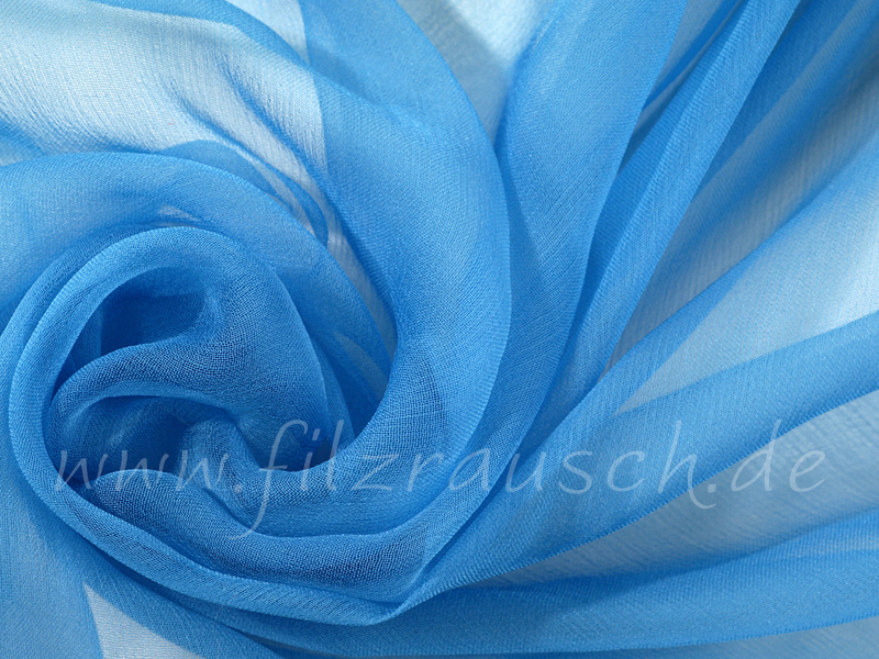 Chiffon 3,5 - vergißmeinnicht 110 cm breit pro 1 Meter