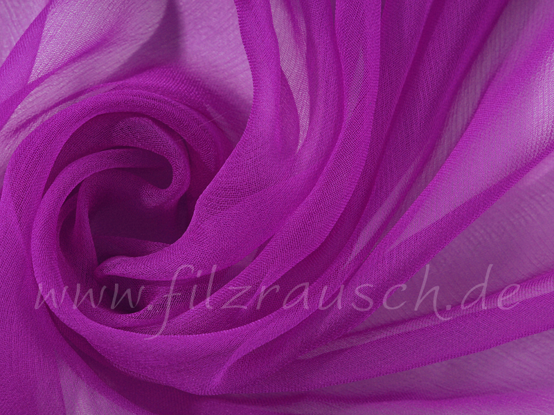 Chiffon 3,5 - kardinalviolett 110 cm breit pro 1 Meter