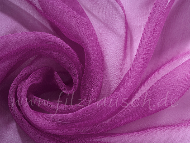 Chiffon 3,5 - magenta 110 cm breit pro 1 Meter