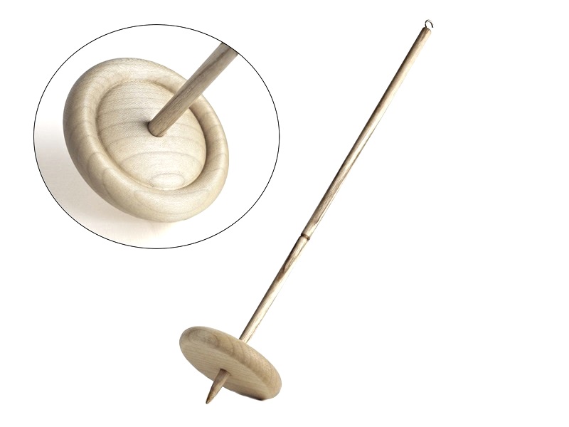 Filzrausch Handspindel Drehwurm natur 70mm (45g)