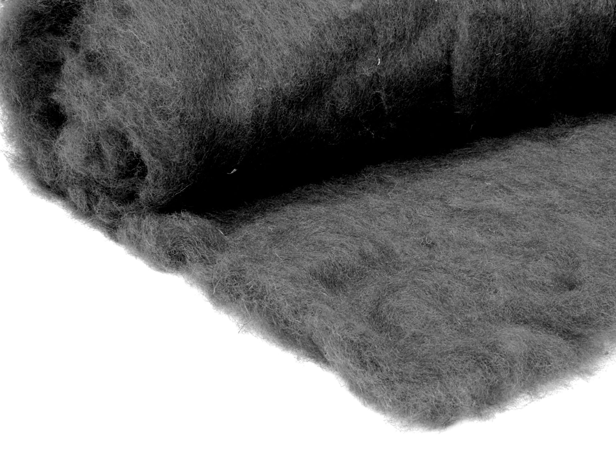 Bergschafwolle (bunt) - graphitgrau mittelfein im Vlies