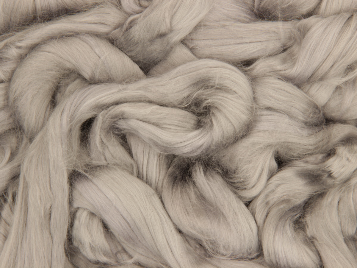 Baumwolle, nebelgrau sehr fein im Band