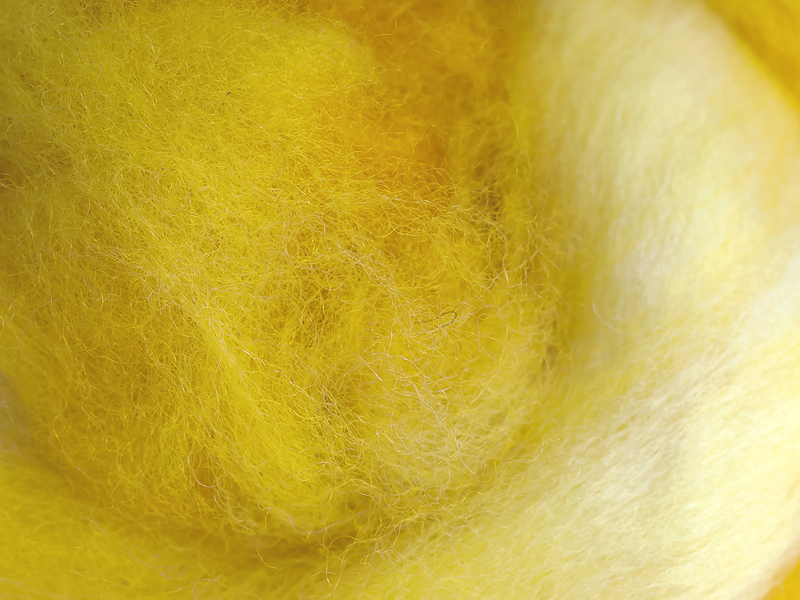 Filzrausch Farbpulver WOSEPO Kaltes Gelb