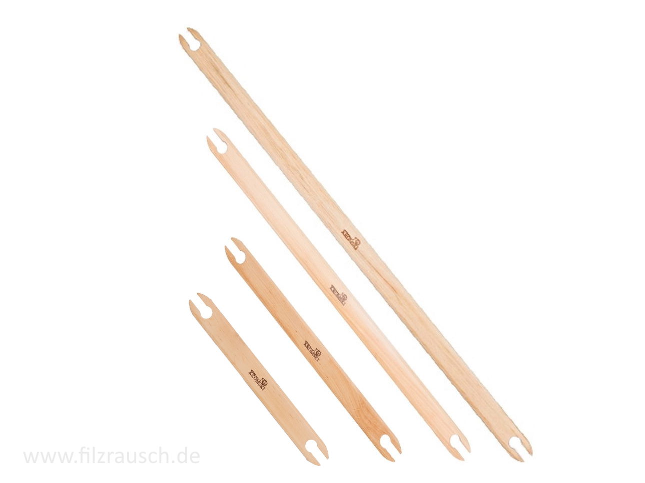 Kromski Webschiffchen - Stick shuttles, klar lackiert