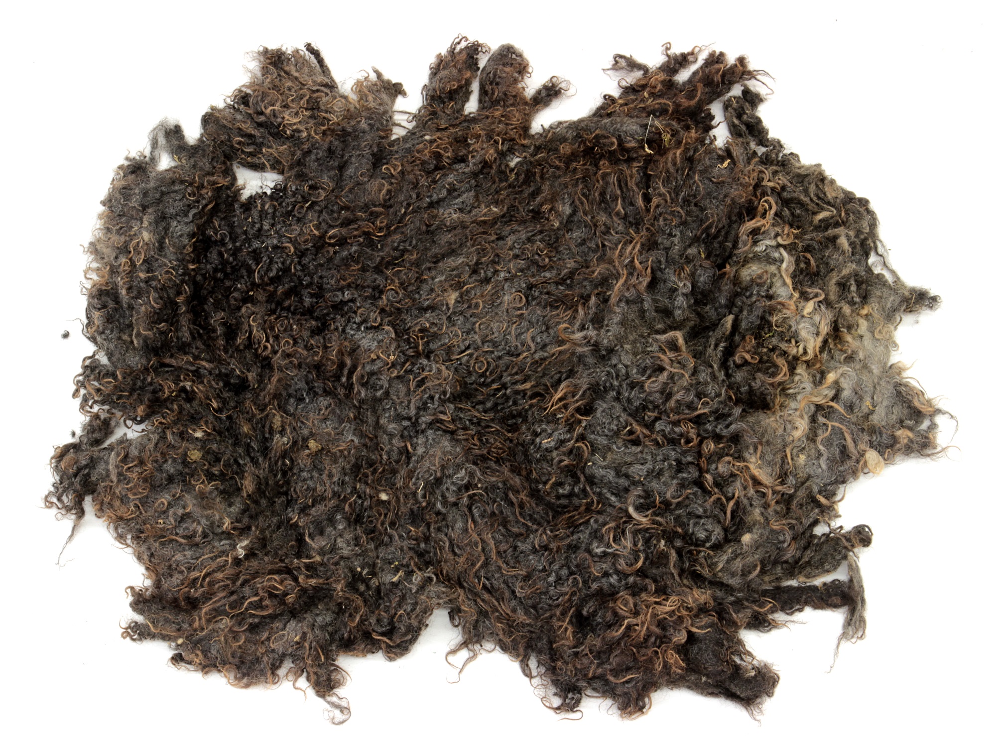 Toupetlocken - braun mittelfein 1 kg (ungewaschen)