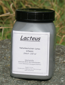 Naturkautschuk  Latex - schwarz flüssig 200ml 1 Fläschchen