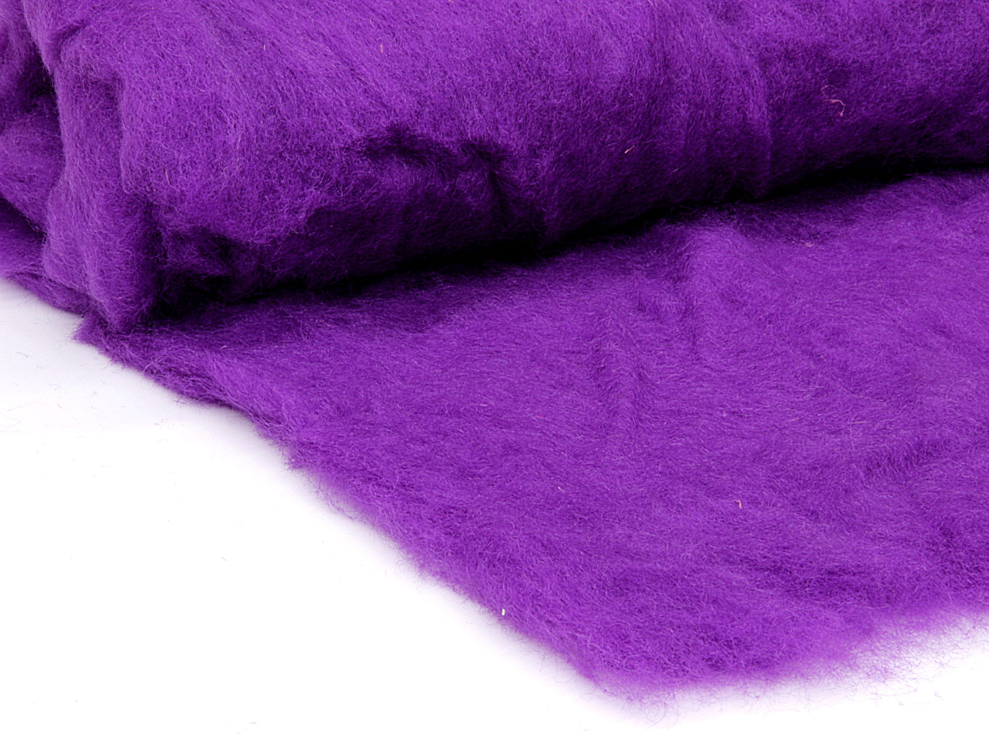 Bergschafwolle (bunt) - veilchenviolett mittelfein im Vlies