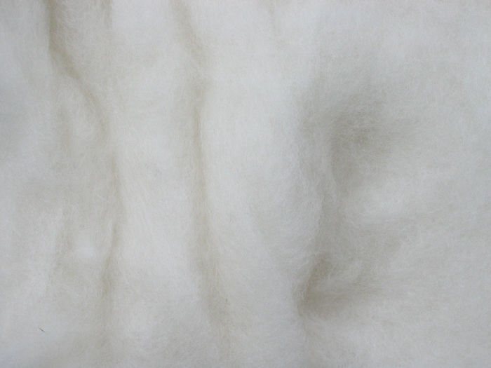 Merinowolle - arktisweiß extra fein im Vlies