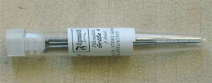 Filznadeln - Größe 4, mittel, 3 Stück/Packung