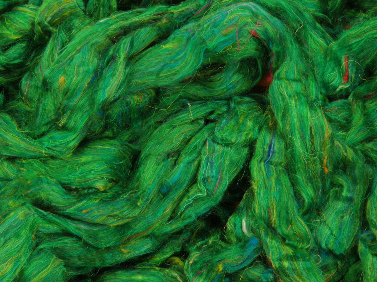 Sari Seide, buntgefärbt  - regenwald, extra fein im Band