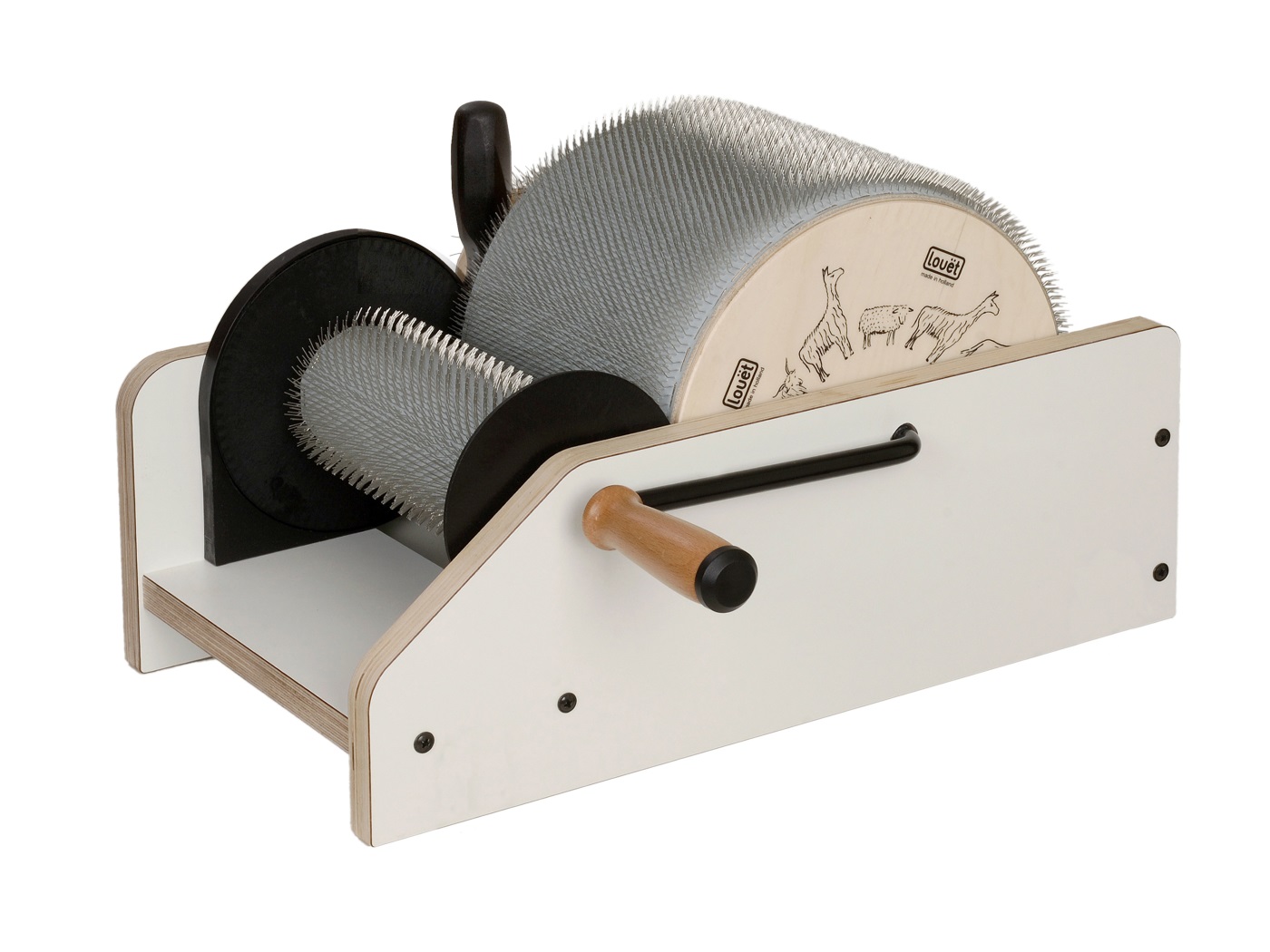 nur auf Anfrage - Kardiermaschine Classic, Louet - 19 cm Walze, 46ppi (KP0101)