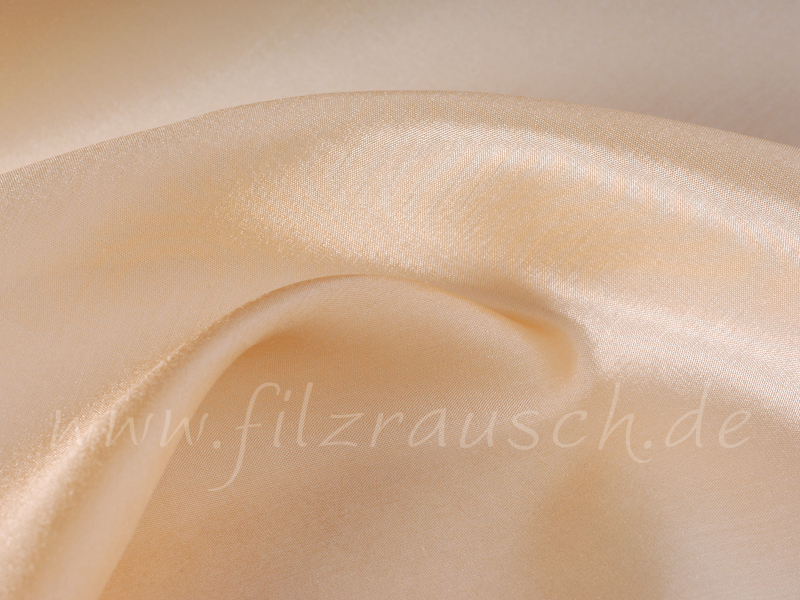 Pongé 5 - apricot hell 90 cm breit pro 1 Meter